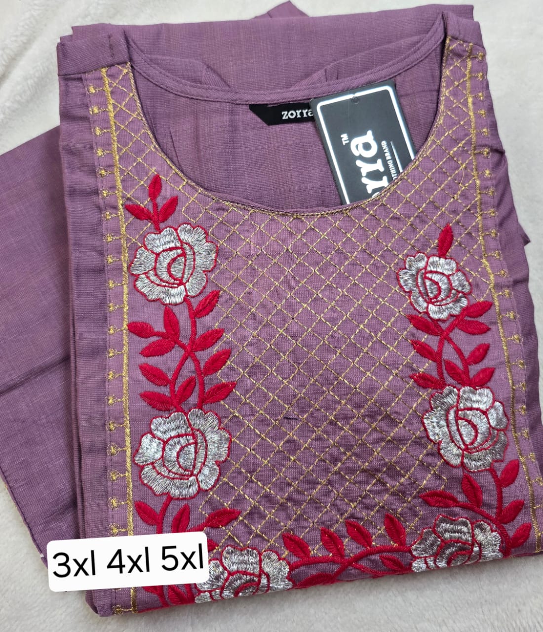 Zorra Silk Straight Cut Kurtis