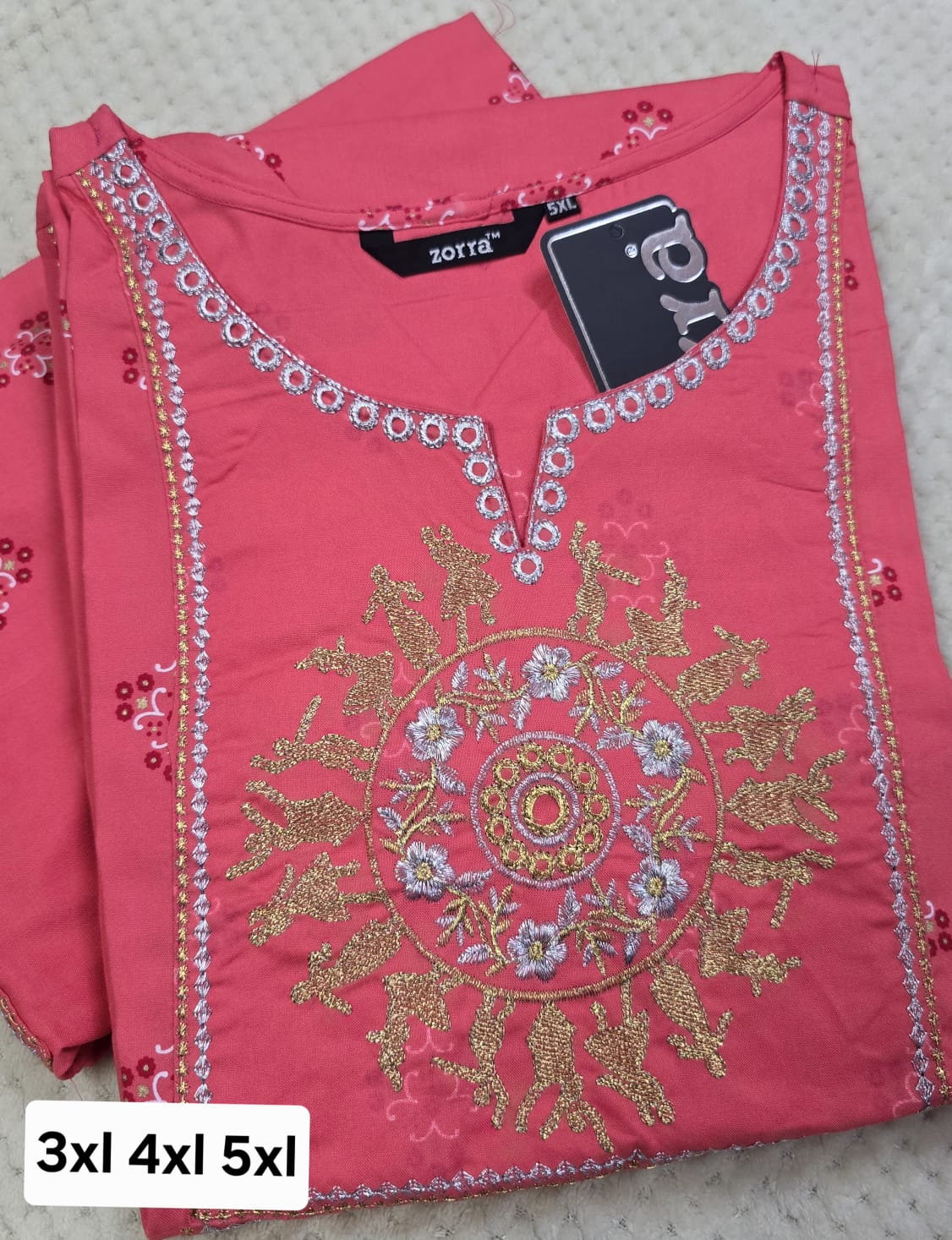 Zorra Rayon Straight Cut Kurtis