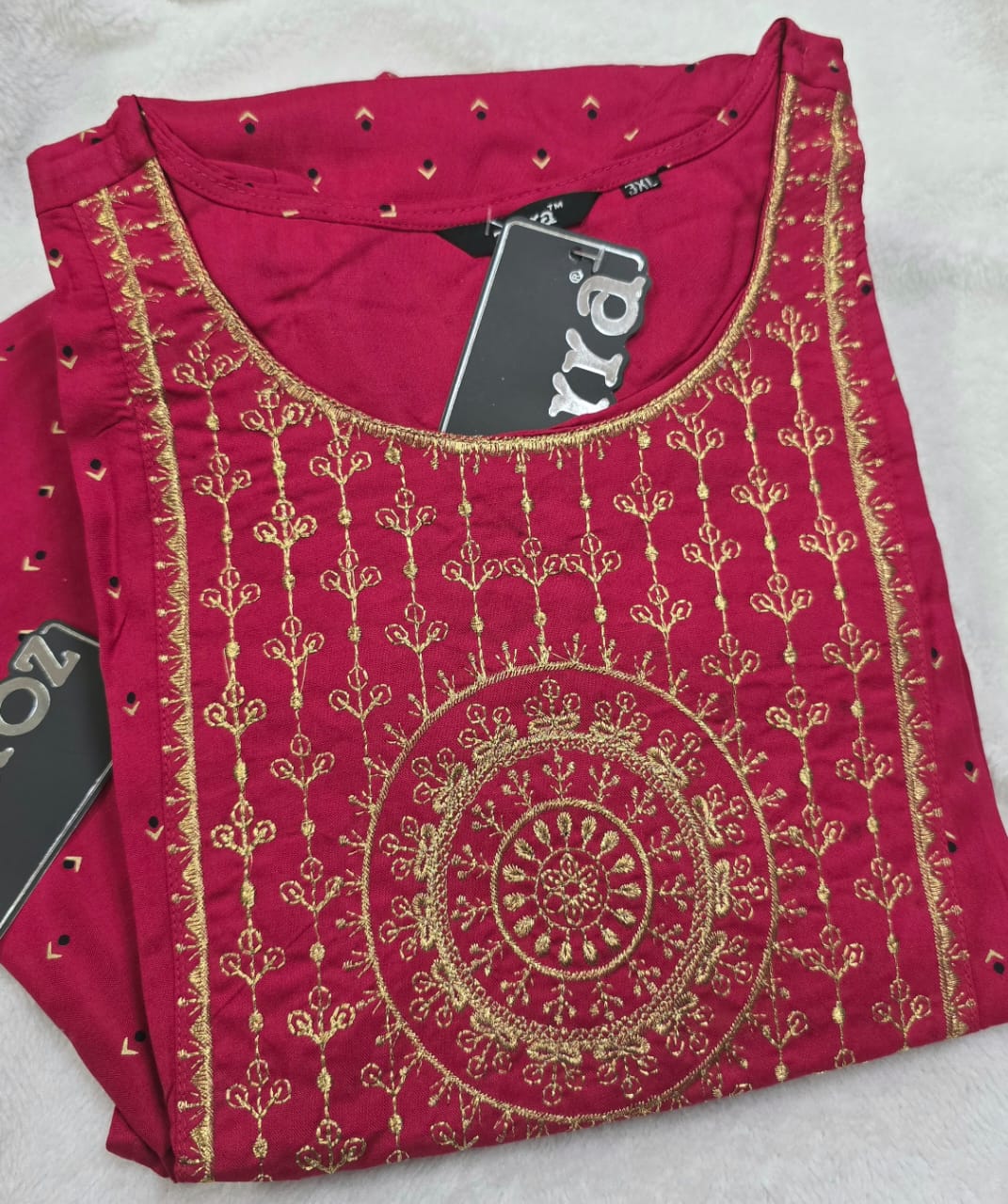 Zorra Rayon Straight Cut Kurtis
