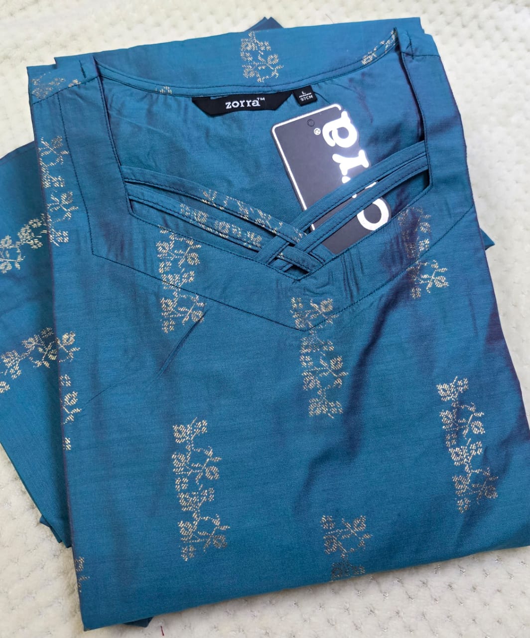 Zorra silk straight cut kurti