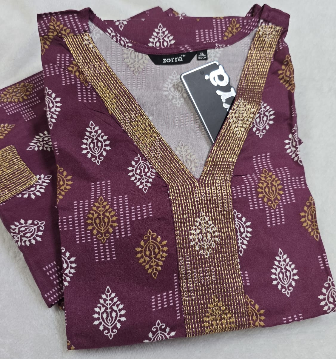 Zorra Rayon Straight Cut Kurtis