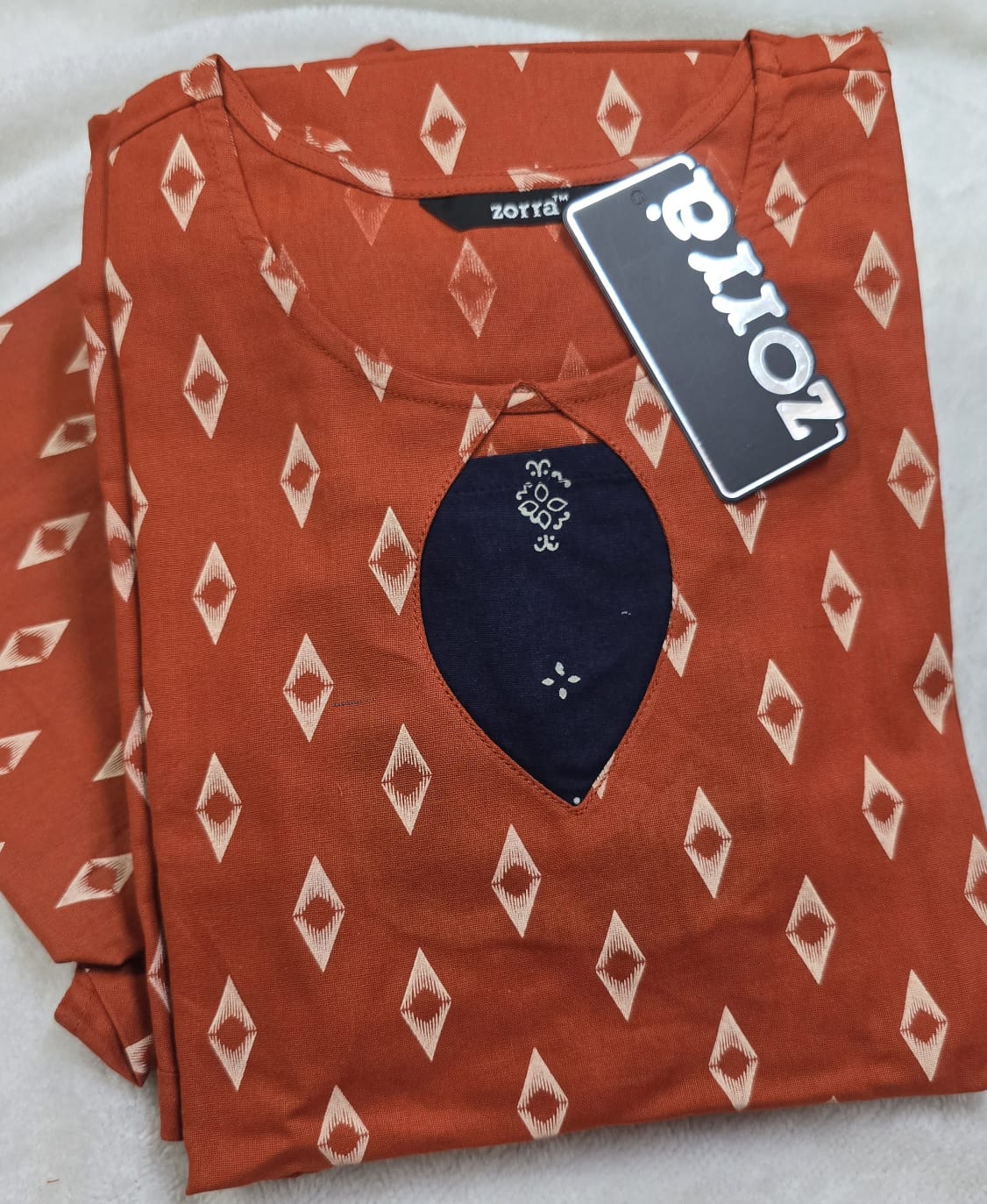Zorra Cotton Straight Cut Kurtis