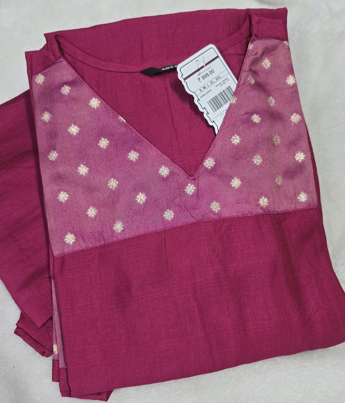 Zorra Silk Straight Cut Kurtis