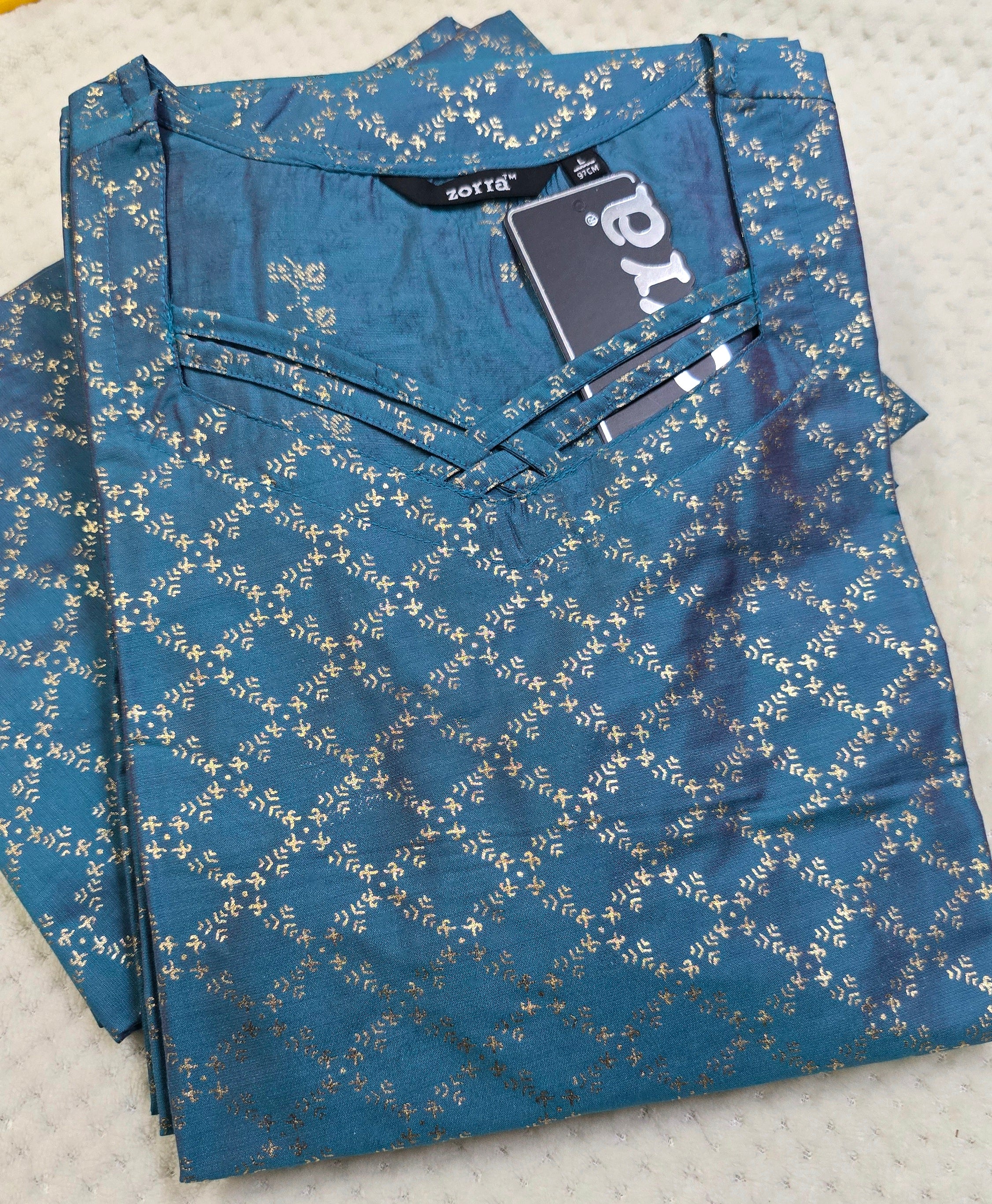 Zorra silk straight cut kurti